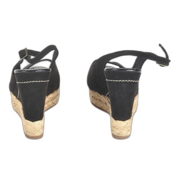 Brash Black Sling Back Open Toe Platform Shoe Size 8.5 - Picture 2 of 5